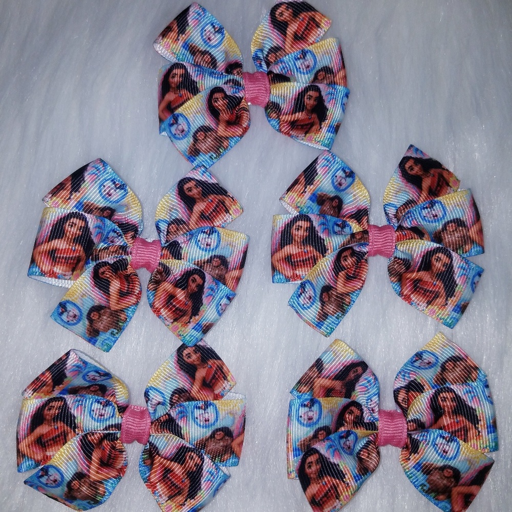 3" bows on clips
